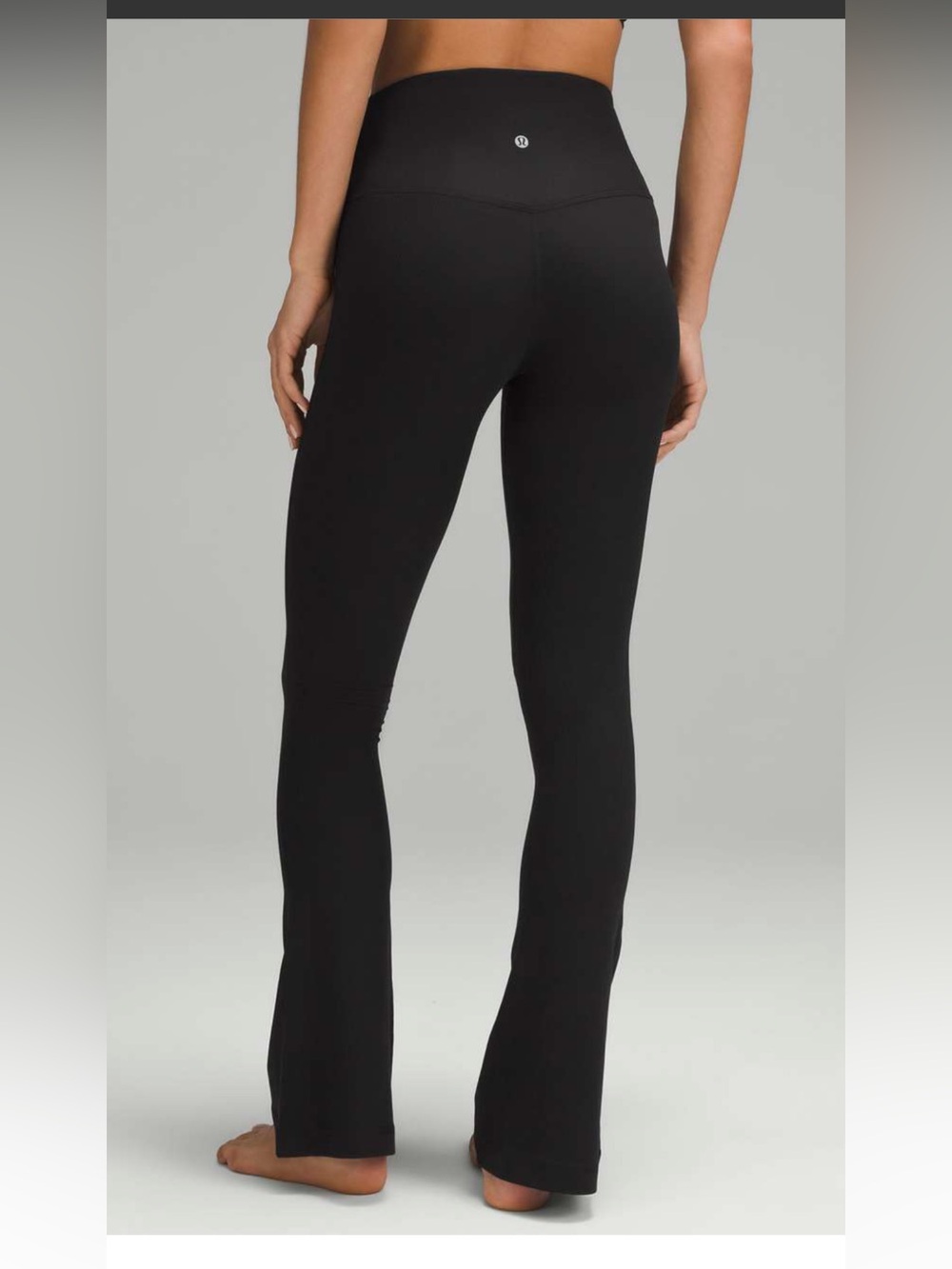 Size 4 Lululemon Align High Rise Ribbed Mini Flare, black - Picture 2 of 6
